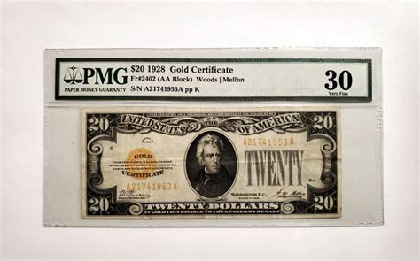 1928 20-Dollar Gold Certificate - Greenbacks - The Coin Shop