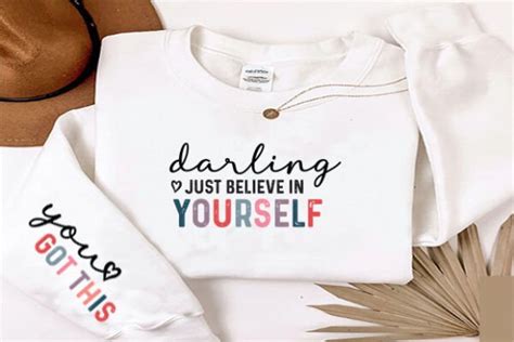 Darling Just Believe In Yourself Svg Graphic By Designs Studio