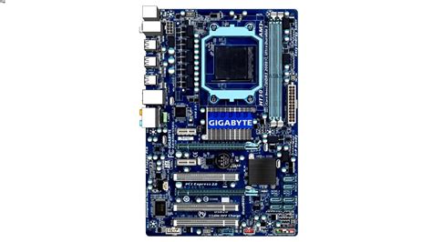 Gigabyte GA-870A-USB3L Motherboard 3d model