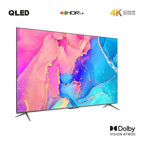 TV TCL 55" Pulgadas 139 cm 55C635 4K-UHD QLED Plano Smart