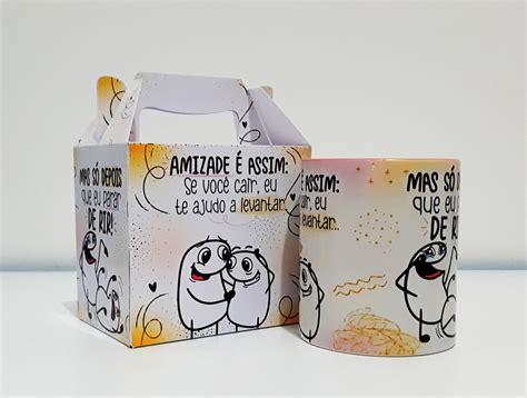 Caneca A Amizade Assim Flork Amigas Elo Produtos Especiais