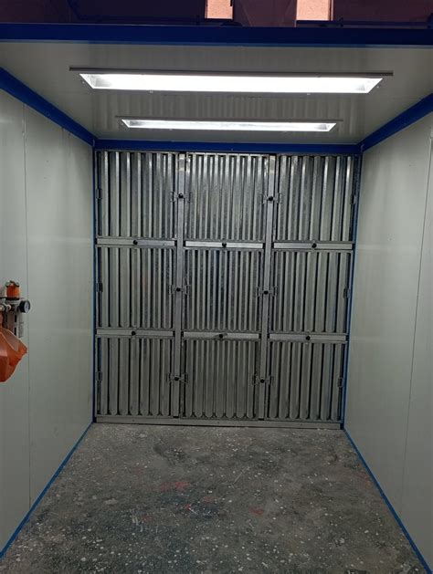 White Side Draft Dry Type Spray Booth For Small Component Painting At