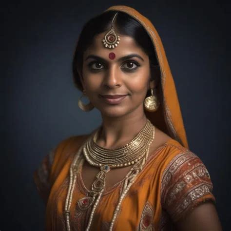 Photo Realistic Portrait Of 1970s Bollywood Dancer P