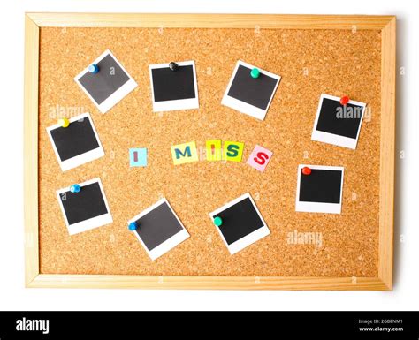 Cork board with notes Stock Photo - Alamy