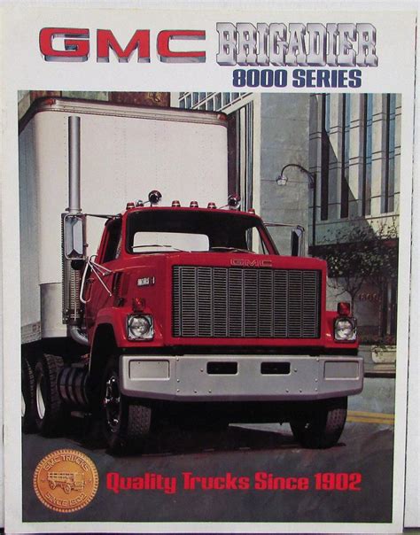 1980 Gmc Brigadier 8000 Series Sales Brochure Original