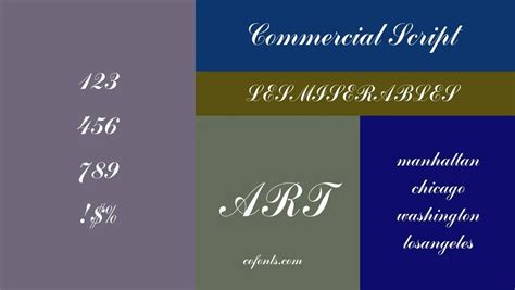 Commercial Script Font Free Download Free Download - Cofonts