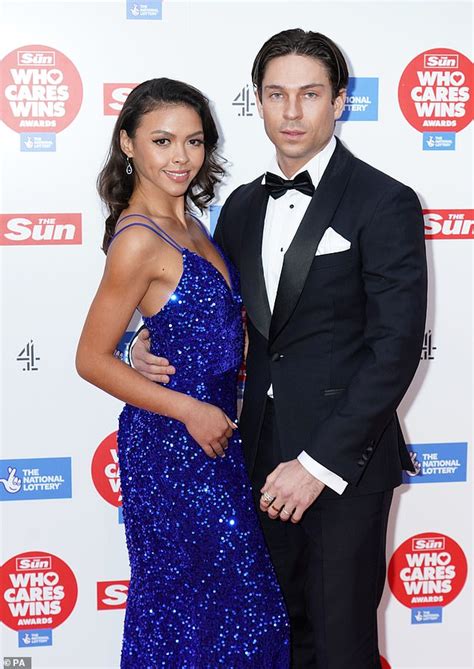 Joey Essex Cosies Up To Dancing On Ice Partner Vanessa Bauer At The Who Cares Wins Awards 2022