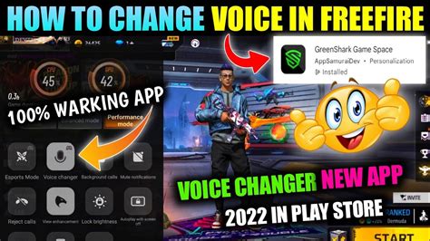 How To Change Voice In Free Fire Game Moods App Voice Change Oppo