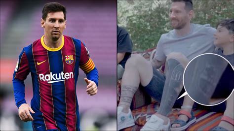 Messi Se Tatúa Su Escudo Del Barça En Medio De Los Rumores De Su Vuelta