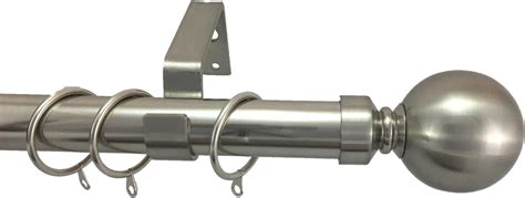 28mm Diameter Extendable Metal Curtain Pole Finials Lengths Polished