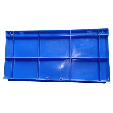 Blue L Industrial Hdpe Crate Outer Dimension Lxwxh X X Mm