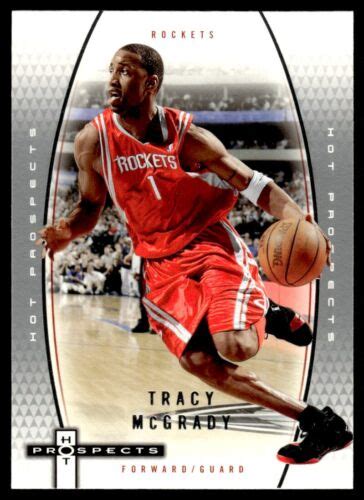 2006 07 Fleer Hot Prospects Basketball Card Tracy McGrady Houston