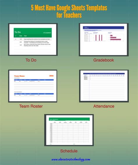 5 Must Have Google Sheets Templates for Teachers | Teachers, Teacher ...