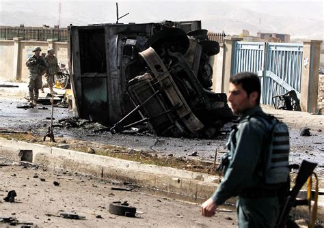 Us Troops Afghans Killed In Blast In Kabul The Washington Post