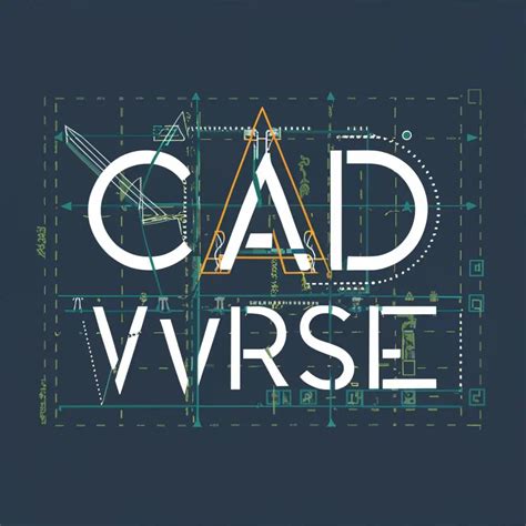 Logo Design For Cad Verse Innovative Cad Drawings Typography For The