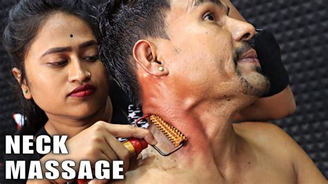 Revenge On Physically Challenged Barber Head Massage And Neck Cracking By Barber Girl Pakhi