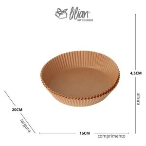 Lilian Gift Conjunto De Formas De Papel Para Air Fryer Cmx Cm