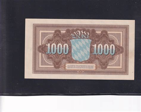 Bayern Bayerische Notenbank 1000 Mark 1922 Länderbank BAY 5a EF