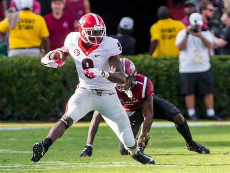 No 3 Georgia Turns Road Test Into Rout Of No 24 South Carolina