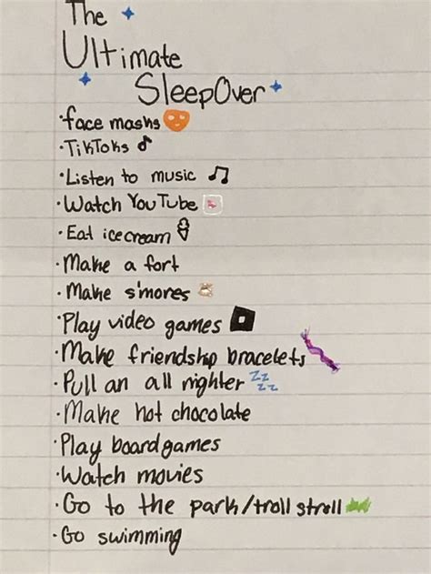 Sleepover Ideas Sleepover Things To Do Fun Sleepover Games Sleepover