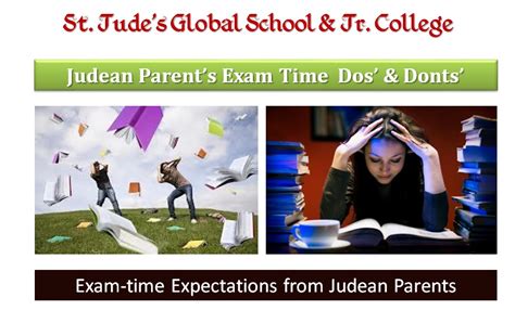 Exam Time Expectations St Judes Global School And Jr College