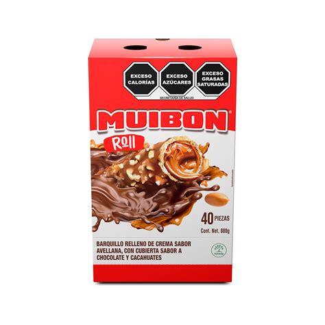 Muibon Roll Barquillos Relleno De Avellana 40 Pzas De 20 G Costc