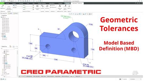 Creo Parametric Geometric Tolerances GD T Model Based Definition