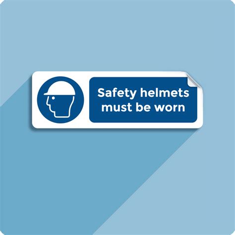 Safety Helmets Must Be Worn Sign