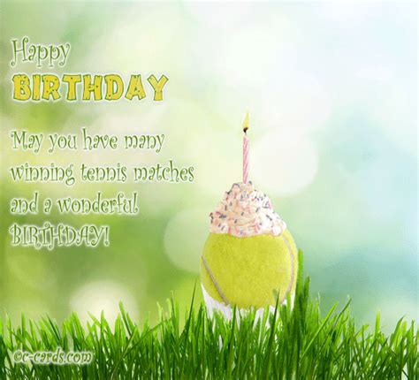 Tennis Player Free Birthday Wishes Ecards Greeting Cards 123 Greetings