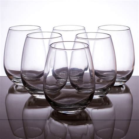 Set X6 Vasos Copón Gourmet Vidrio Sin Tallo 450 Ml Rigolleau en venta