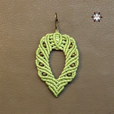 Tutorial Beginners Easy Macrame Earrings With Tiny Metal Beads