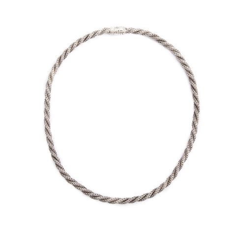John Hardy Sterling Silver Twisted Chain Link Necklace – OLIVER'S