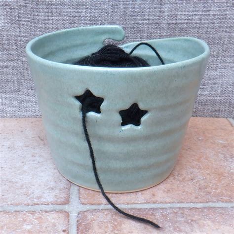 Yarn Bowl Knitting Or Crochet Wool Hand Thrown Folksy