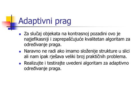 Digitalna Obrada Slike Napredni Kurs Ppt