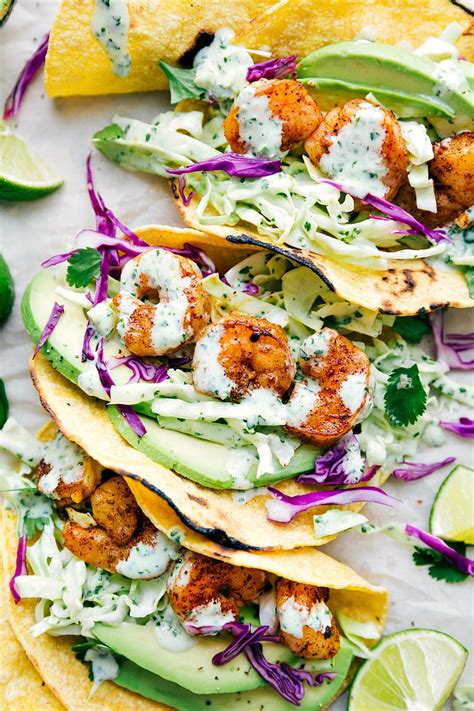 Spicy Shrimp Tacos With Garlic Cilantro Lime Slaw Artofit