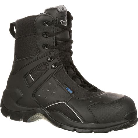 Rocky 1st Med Carbon Fiber Toe Puncture Resistant Side Zip Waterproof