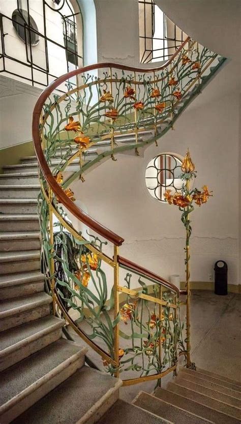 Art Nouveau Staircase By Ede Magyar Artnouveau Dream House House