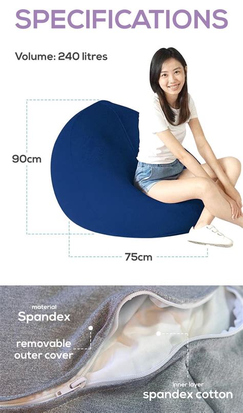 Dropzzz Spandex Bean Bag Sg Beans Singapore Bean Bags Beans Refill