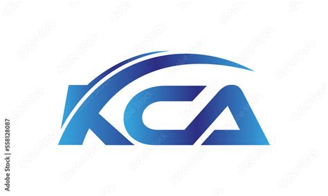 initial KCA letter company name swoosh design. KCA vector logo for ...