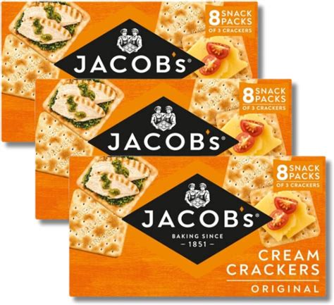 Jacobs Crackers For Cheese Biscuits Multipack Jacobs Original Cream