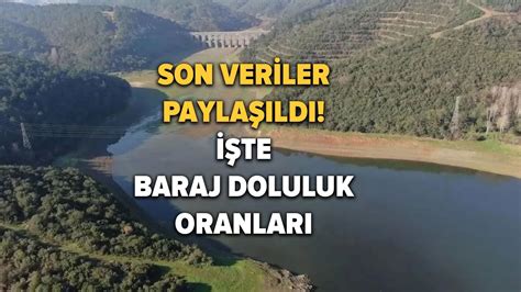 Stanbullular I In Tehlike Geliyorum Diyor Stanbul Baraj Doluluk