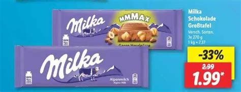 Milka Schokolade Gro Tafel Angebot Bei Lidl