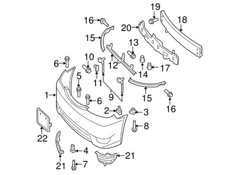 Genuine OEM Bumper Components Front Parts For 2005 Toyota Camry LE