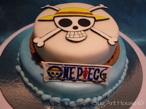 One Piece Comic Fondant Cake Kue