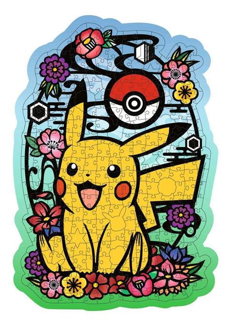 POKEMON Pikachu Wooden Shape Puzzle 300P ShopForGeek Puzzle