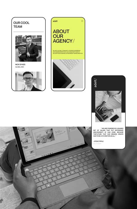Design agency website | ADELT on Behance