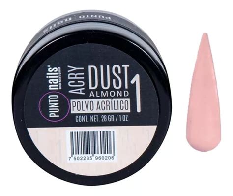 Polvo Acrilico Nude Oz Punto Nails Dust Almond Makeup Meses Sin