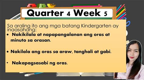 Kindergarten Week 5 Quarter 4 Melc Based Online Lesson Youtube