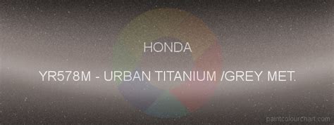 YR578M Urban Titanium /grey Met. for Honda bodywork | PaintColourChart.com