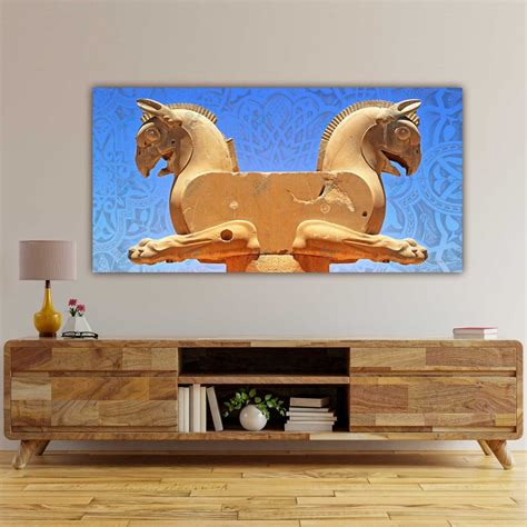 Huma Bird in Persepolis Persian Wall Art Iranian Wall Decor Traditional ...